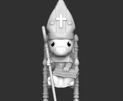 Cute bold bishop