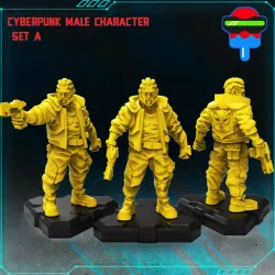 CYBERPUNK MALE CHARACTER SET A