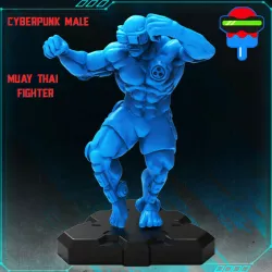 CYBERPUNK MUAY THAI FIGHTER MALE