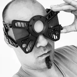 Cyberpunk themed maelstrom goggles