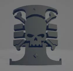 Deathwatch Space Marine Icon Moulded 'Hard Transfer'