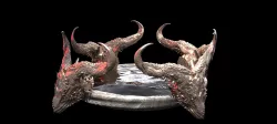 Demon Dragon Scull Stand