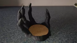 Devil Hand Halloween Cup Holder Model 3D