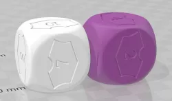 dice mtg 1-6 7-12 3D print model