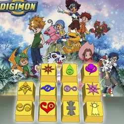 Digimon Crest Keycaps
