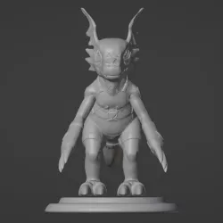 Digimon Tamers - Guilmon Statue
