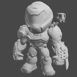 Doom slayer toy