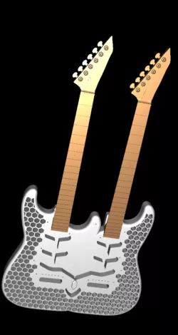 Double Neck Stratocaster Guitar
