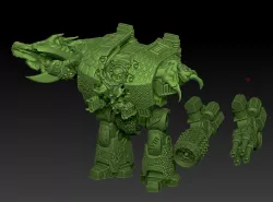 Dragonkin dreddy 28mm size game