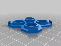Drip grid for 4 10ml liquid bottles