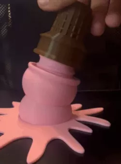 Dropped Ice Cream Stash Container