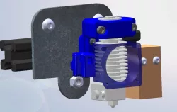 E3D v6 hotend mount for Afinibot / Creality / HURricane 3D printers REMIX