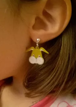 Easter bunny earrings