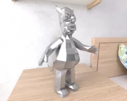 Evil Homer Simpson LowPoly