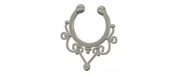 fake nose hook FAKE NIPPLE PIERCING Female male Non-Piercing Body Jewellery Bondage Weight femJ-32 3d print cnc