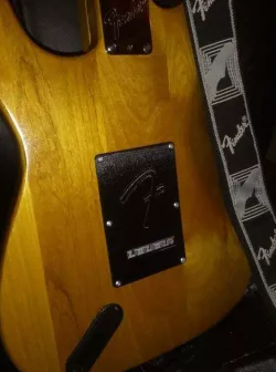 Fender Stratocaster rear pickguard with Fender logo