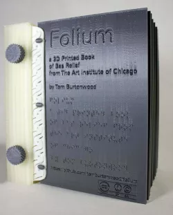 Folium a 3D Printed Book of Bas Relief from the Art Institute of Chicago