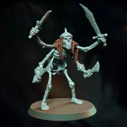 Four armed skeleton fantasy creature monster