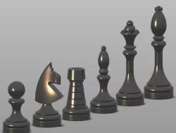 Garden chess set for tiles 20x20cm