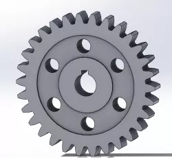 Gear 30 teeth, M=5 with 25 mm Axis