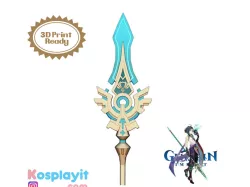 Genshin Impact - Skyward Spine - Digital 3D Model Files - Xiao Cosplay