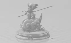 goku kid flying cloud