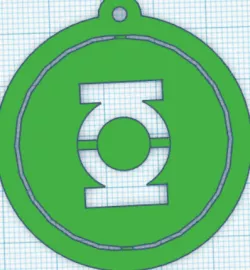 Green Lantern Revolving Keychain