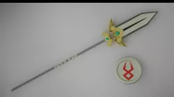 hades achilles spear cosplay 3D print model