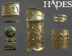 Hades Afrodite's cosplay accessories 3D model