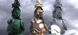 Hades Statue on Snake Sphere 1