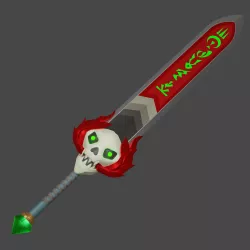 Hades Stygian Blade Aspect of Zagreus cosplay sword 3D print model