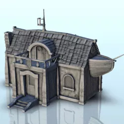 Harbour office with accessories (3) - Pirate Jungle Island Beach Piracy Caribbean Medieval terrain