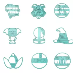 HARRY POTTER COOKIE CUTTER, 16 COOKIE CUTTERS