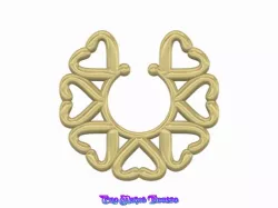 HEARTS Female male Non-Piercing Body Jewellery Bondage Weight Female Chastity Device Nipple Restraints femJ-05 version 3d print cnc