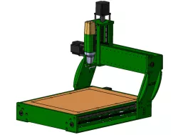 Home-made CNC milling machine, 2.0 GFK