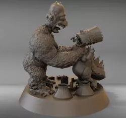 Homer Kong Vs Bartzilla Little Demon