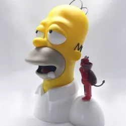 Homer Simpson devil and angel - Color Print