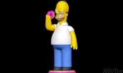 Homer Simpson eating Donut - The Simpsons