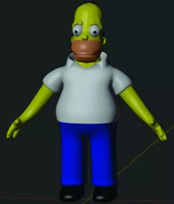 Homer Simpson fantas art