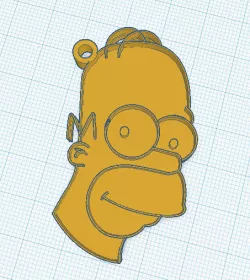 Homer Simpson keychain