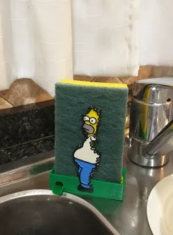 Homer Simpson sponge holder