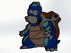 Homer wall clock - Blastoise