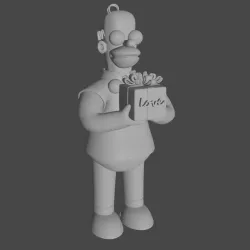 Homer with the gift
