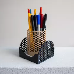 Honeycomb Pencil Holder + Memo Storage Box - set