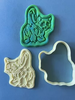 Kitten butt cookie cutter