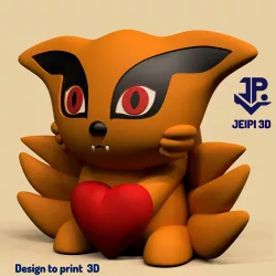 KIUBY KURAMA BIJUU CORAZÓN BABY CHUBBY HAPPY VALENTINE SAN VALENTIN