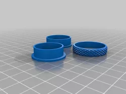 knurled Fidget Spinner Ring - 13.5