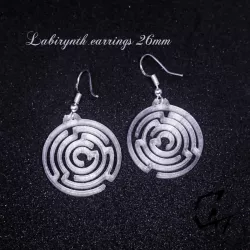 Labyrinth earring / necklace 26mm - FREE