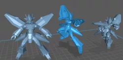 Magnamon three poses
