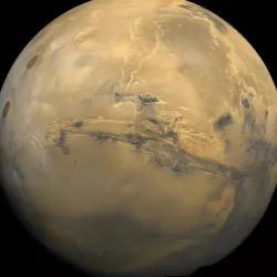 Mars 3D globe, high poly, 5.3km per polygon